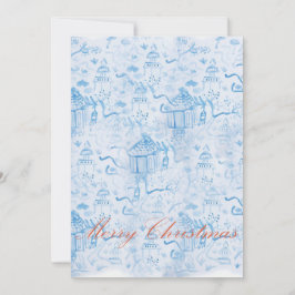 Chinoiserie Weihnachtskarte Einladung