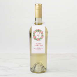 Chinoiserie Wreath Monogram Flaschenanhänger