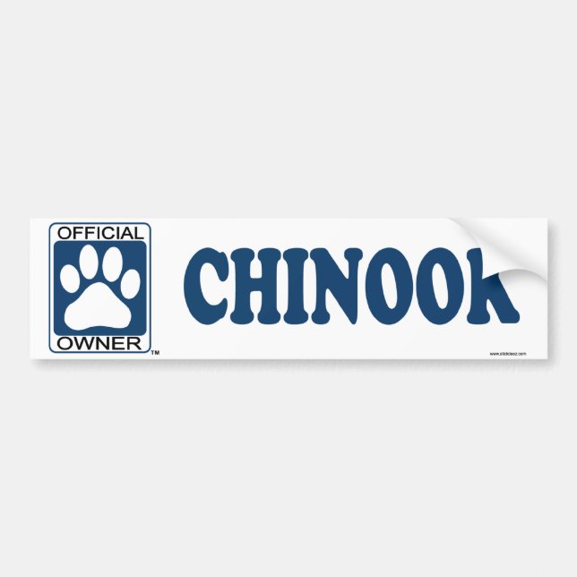 Chinook-Blau Autoaufkleber (Vorne)