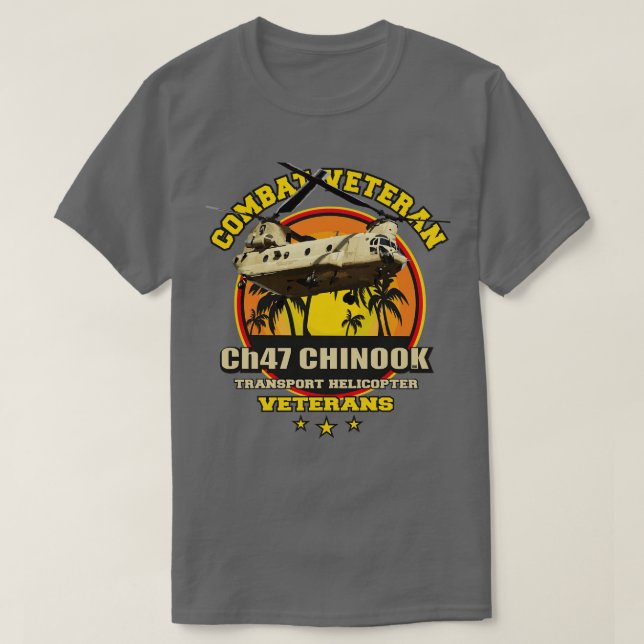 Chinook CH47 Veteranen T-Shirt (Design vorne)