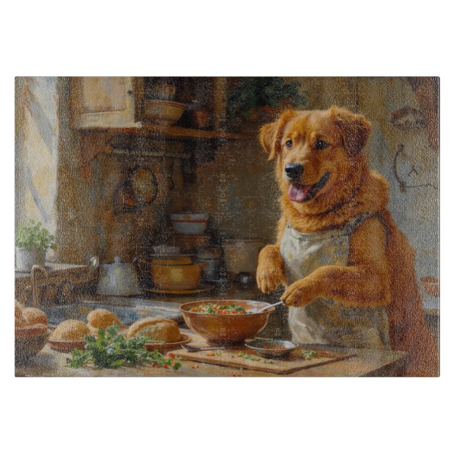 Chinook Cooking in Kitchen Schneidebrett (Vorderseite)