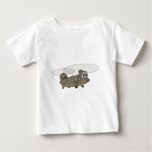 Chinook Helicopter Cartoon Baby T-shirt