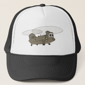 Chinook Helicopter Cartoon Truckerkappe