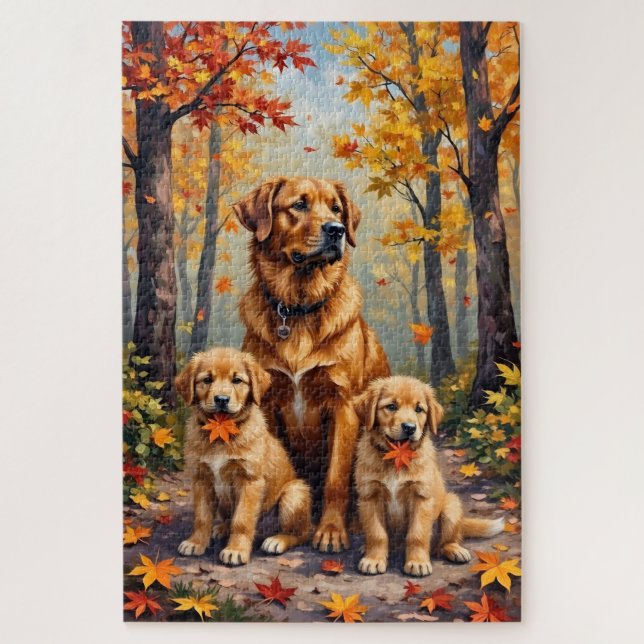 Chinook Herbstwald Kunst Puzzle (Vertikal)
