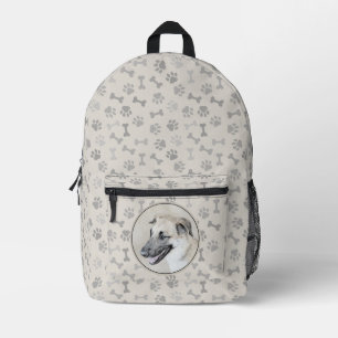 Chinook (Hubschrauberohren) Malerei - Hundekunst Bedruckter Rucksack