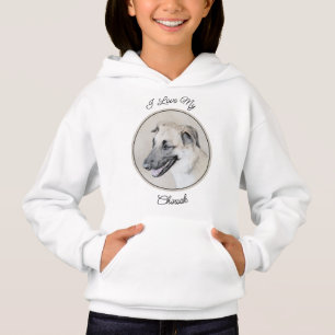 Chinook (Hubschrauberohren) Malerei - Hundekunst Hoodie