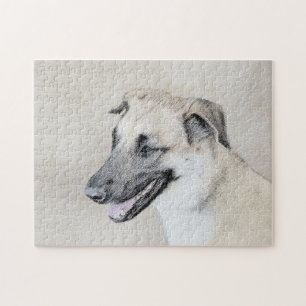 Chinook (Hubschrauberohren) Malerei - Hundekunst Puzzle