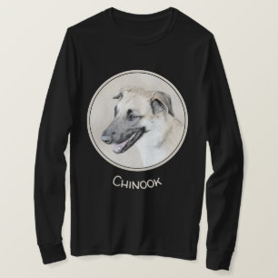 Chinook (Hubschrauberohren) Malerei - Hundekunst T-Shirt