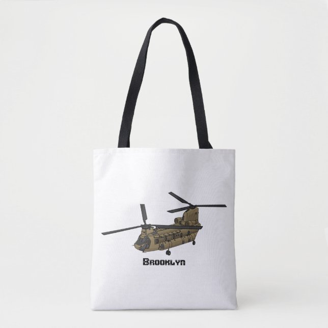 Chinook-Illustration für Militärhubschrauber (Vorderseite)