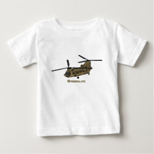 Chinook-Illustration für Militärhubschrauber Baby T-shirt
