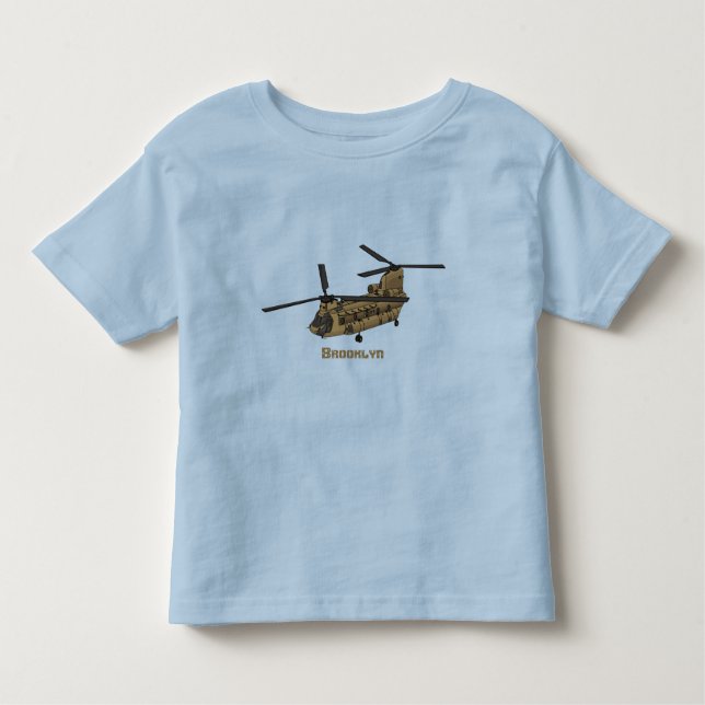 Chinook-Illustration für Militärhubschrauber Kleinkind T-shirt (Vorderseite)