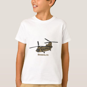 Chinook-Illustration für Militärhubschrauber T-Shirt