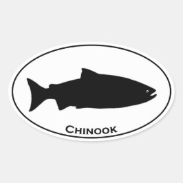 Chinook Lmon Oval Logo Ovaler Aufkleber