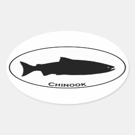 Chinook Lmon Oval Logo Ovaler Aufkleber