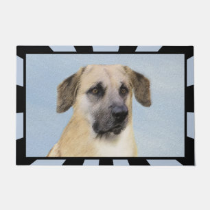 Chinook-Malerei (tropfte Ohren) - Original Hundeku Fußmatte