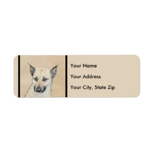 Chinook (Ohrspitze) Malerei - Original Hundkunst