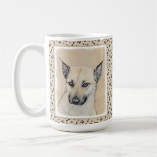 Chinook (Ohrspitze) Malerei - Original Hundkunst Kaffeetasse