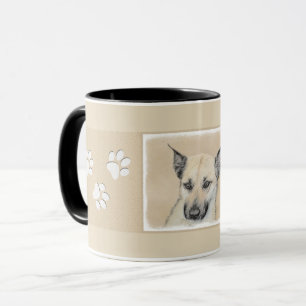 Chinook (Ohrspitze) Malerei - Original Hundkunst Tasse