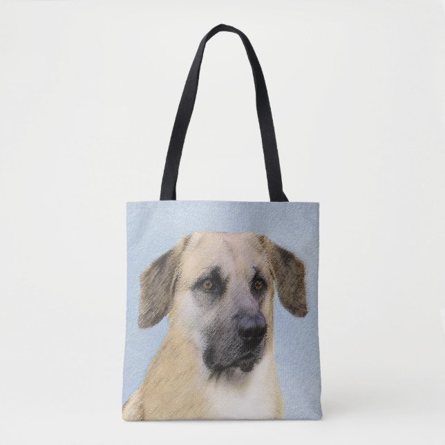 Chinook (Tropfohren) Gemälde - Original Hundkunst (Vorderseite)