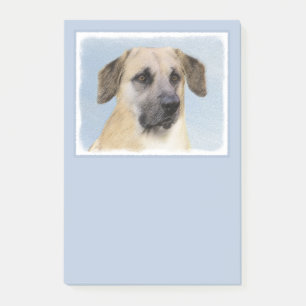 Chinook (Tropfohren) Gemälde - Original Hundkunst Post-it Klebezettel