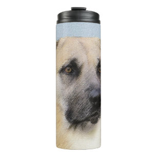 Chinook (Tropfohren) Gemälde - Original Hundkunst Thermosbecher