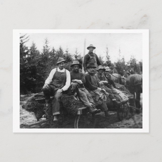 Chinook, WALogging CrewChinook, WA Postkarte (Vorderseite)