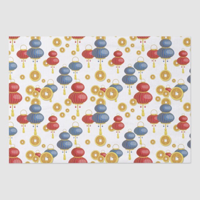 Chinses Happy New Year Seidenpapier (Vorderseite)