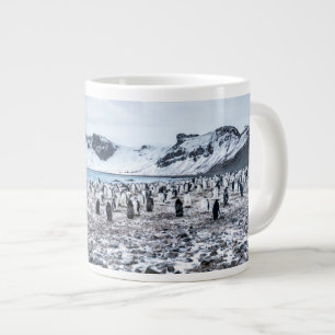 Chinstrap Penguin Colony Landscape Jumbo-Tasse