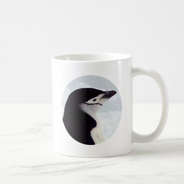 Chinstrap Pinguin-Porträt Kaffeetasse (Rechts)