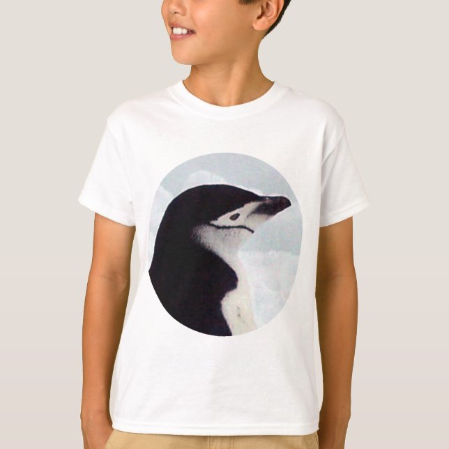Chinstrap Pinguin-Porträt T-Shirt (Vorderseite)