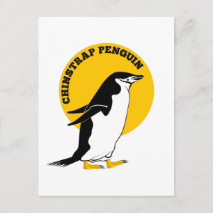 Chinstrap-Pinguin Postkarte