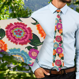 Chintz Meadow Blumenkunst-Muster Krawatte