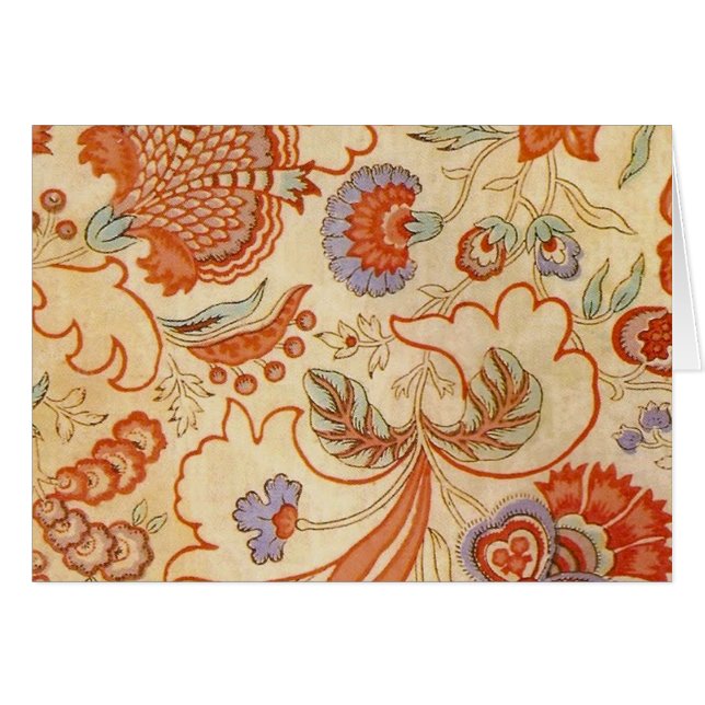 Chintz Paisley Antike Muster (Vorderseite (Horizontal))