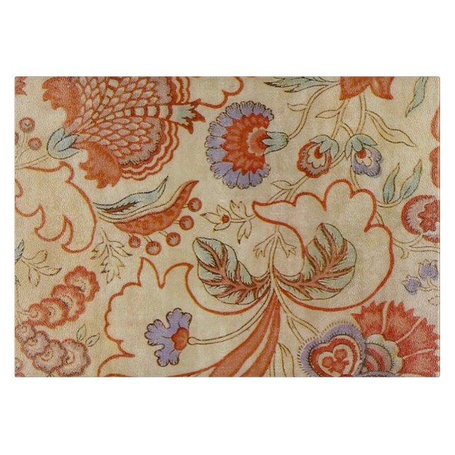 Chintz Paisley Antike Muster Schneidebrett (Vorderseite)