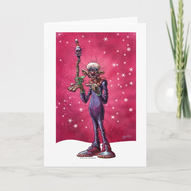 Chiodo Klownz Khristmas Kard Feiertagskarte (Vorderseite)