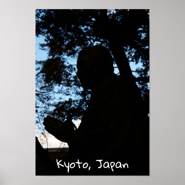 Chion-in-Tempel-Silhouette, Kyoto, Japan Poster (Vorne)