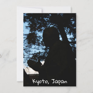 Chion-in Tempel Statue Silhouette Kyoto Japan Kart