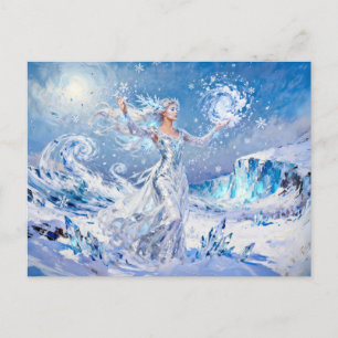 Chione Göttin des Schnees und Eises Postkarte