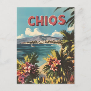 Chios Vintage Postkarte