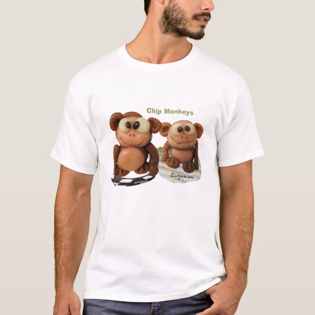 Chip Affen Kinder Funny T Shirt (Vorderseite)