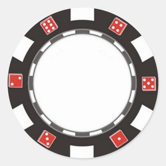 Chip-Aufkleber Runder Aufkleber (Vorderseite)