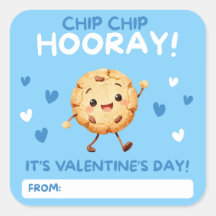 Chip, Chip, Hooray! Valentine Cookie Stickers