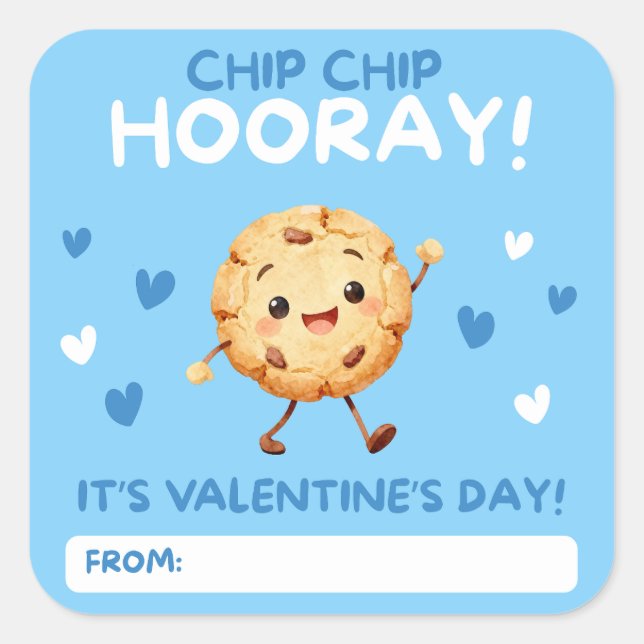 Chip, Chip, Hooray! Valentine Cookie Stickers (Vorderseite)