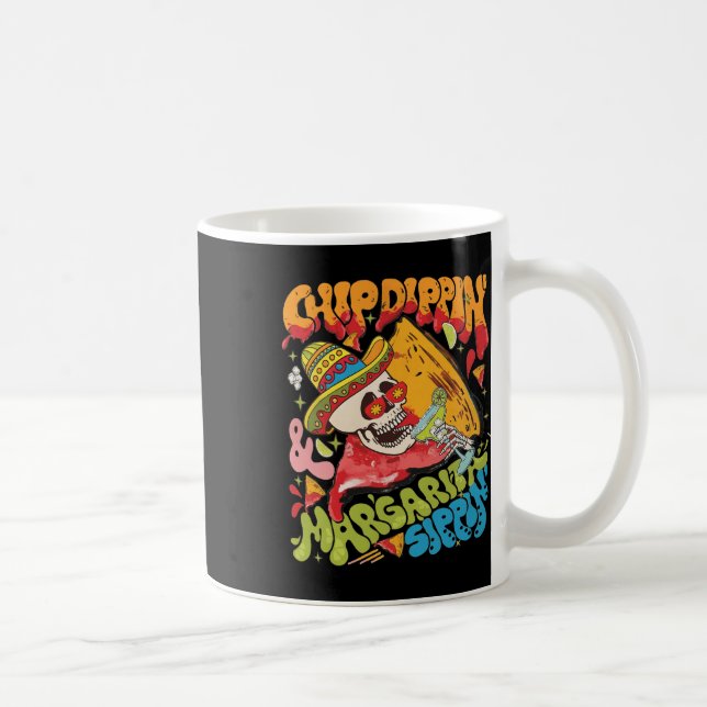 Chip Dippin Margarita Sippin Cinco De Mayo Kaffeetasse (Rechts)