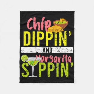 Chip Dippin und Margarita Sippin Cinco de Mayo Fleecedecke