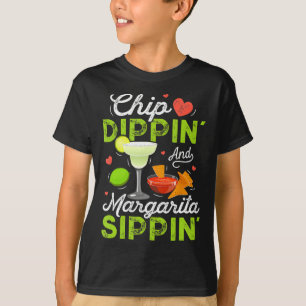 Chip Dippin' und Margarita Sippin' lustiges Cinco T-Shirt