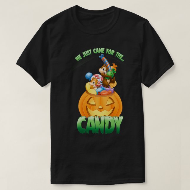Chip n Dale Rescue Rangers Halloween Pumpkin Candy T-Shirt (Design vorne)