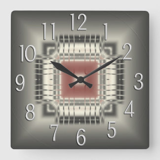 Chip-Uhr Quadratische Wanduhr