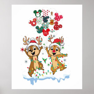 Chip und Dale Weihnachten Poster