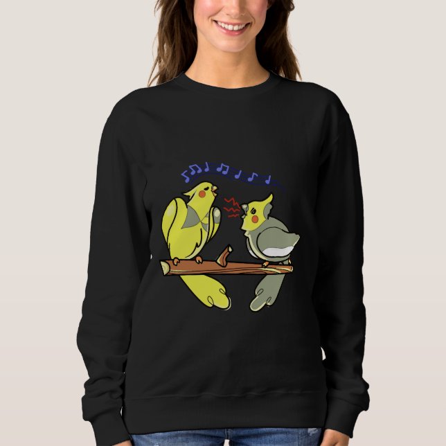 Chip und Fisch die Cockatiel-Brüder Sweatshirt (Vorderseite)